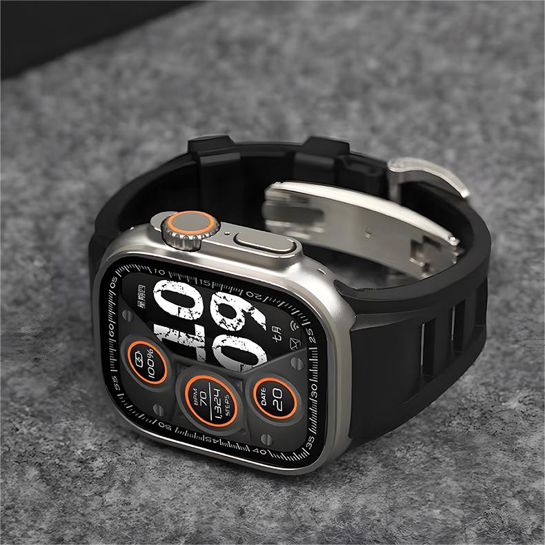Durable Rubber Apple Watch Strap Band