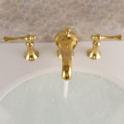 Classic 3-Hole Widespread Bathroom Sink Faucet