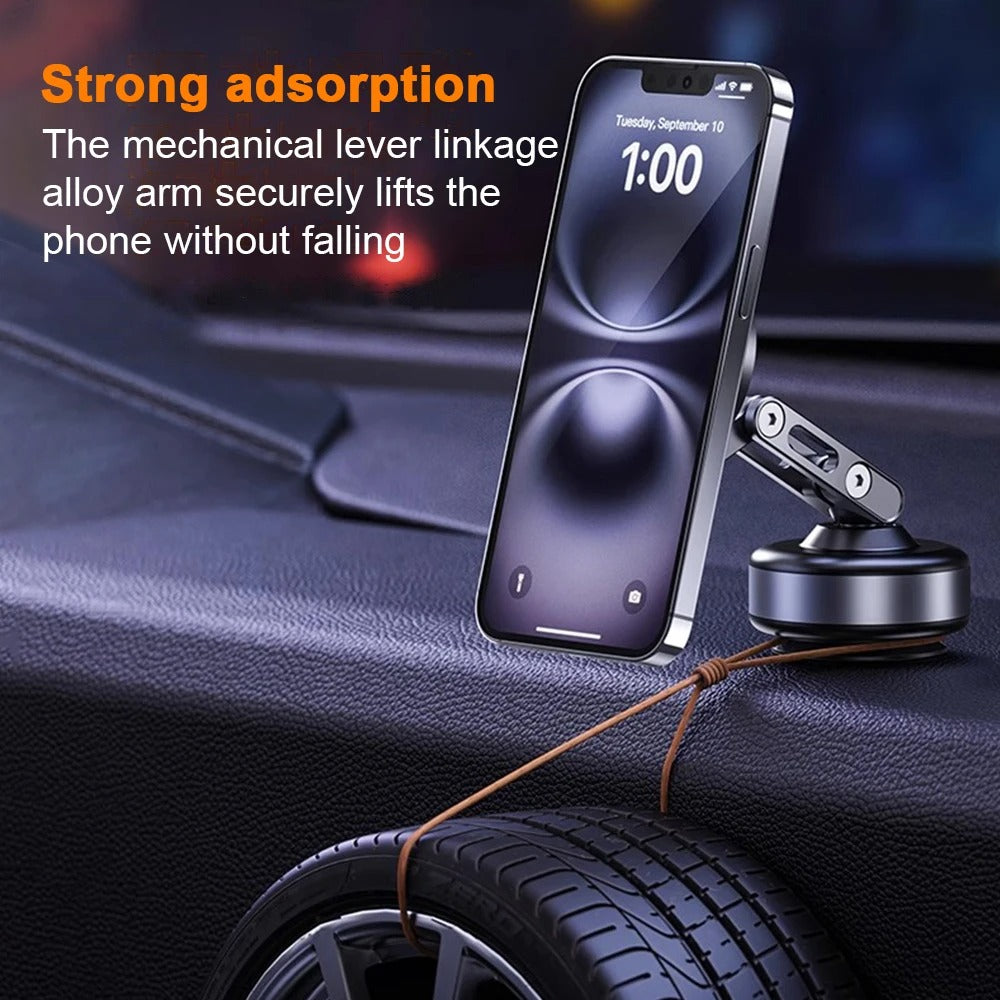 Strong Magnetic Car Phone Mount With Adhesive Base