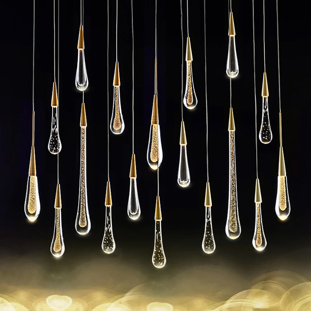 Modern Glass Drop LED Pendant Light