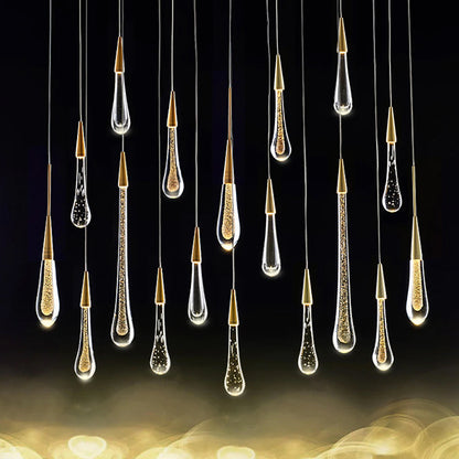 Modern Glass Drop LED Pendant Light