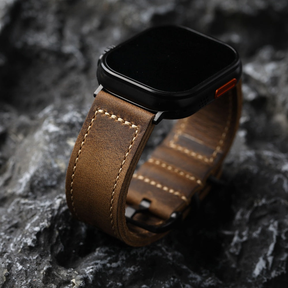 Classic Genuine Leather Apple Watch Strap