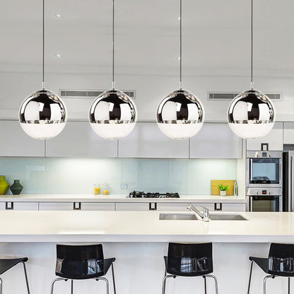 Stunning Glass Pendant Light Clear Globe Chandelier