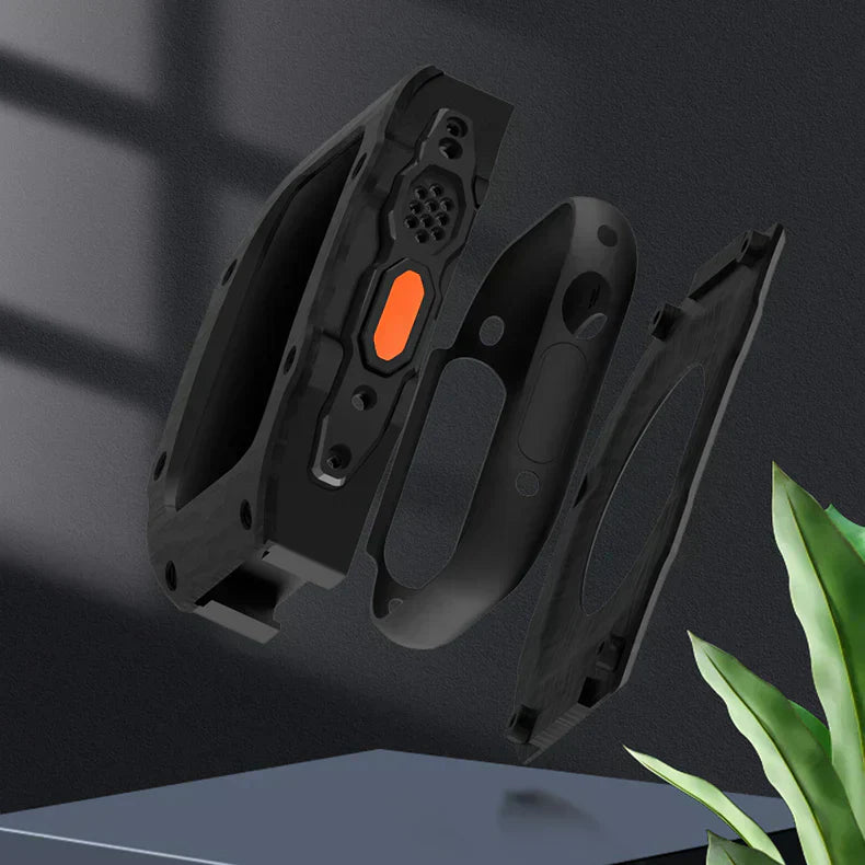 Durable Rubber Strap and Stainless Steel Case for Apple Watch