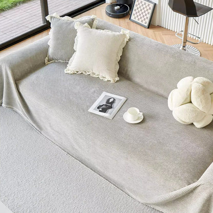 Cozy Fleece Sofa Slipcover for Living Room Comfort