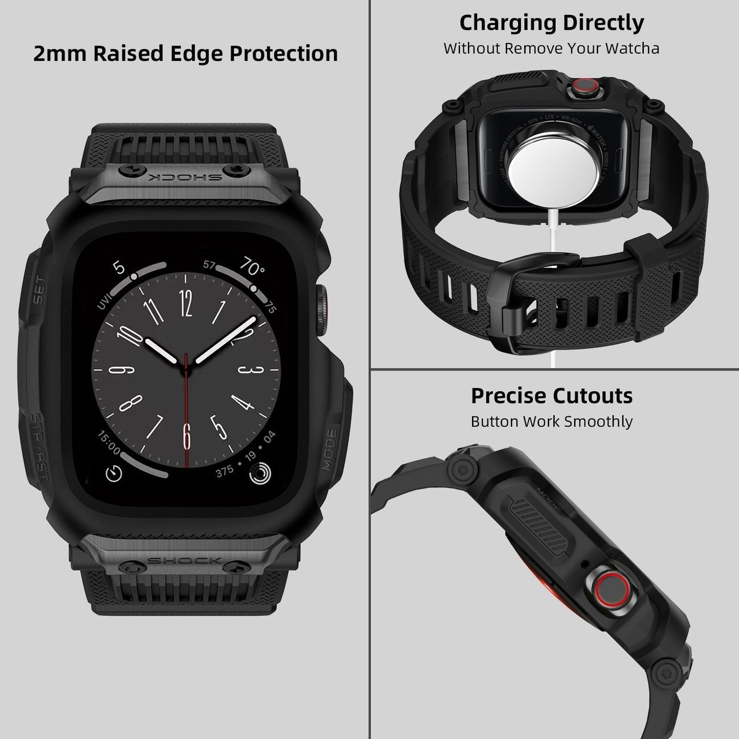 Durable Strap Guard Case for Smartwatches
