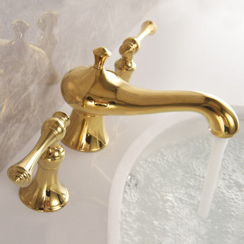 Classic 3-Hole Widespread Bathroom Sink Faucet