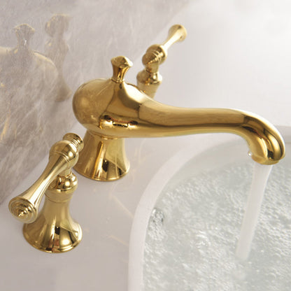 Classic 3-Hole Widespread Bathroom Sink Faucet
