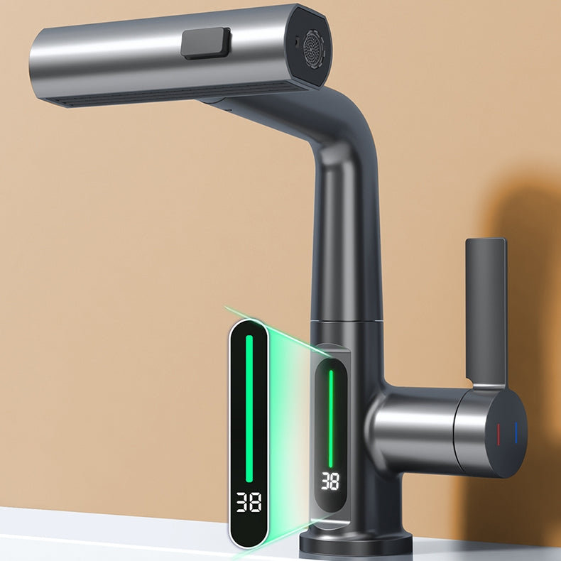 Stylish Brass Single Handle Faucet for Hot Cold Water