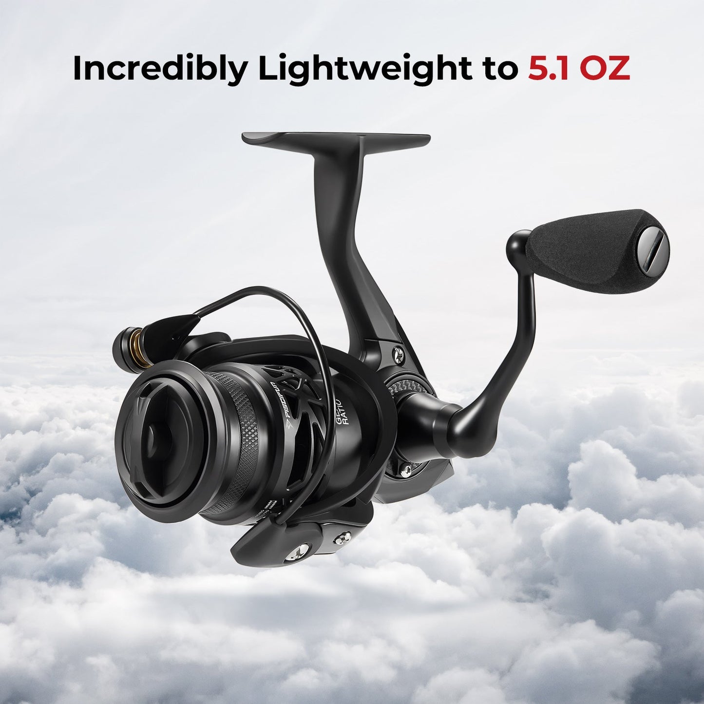 Lightweight Carbon Ice Fishing Spinning Reel 500 1000