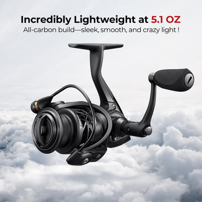 Lightweight Carbon Ice Fishing Spinning Reel 500 1000