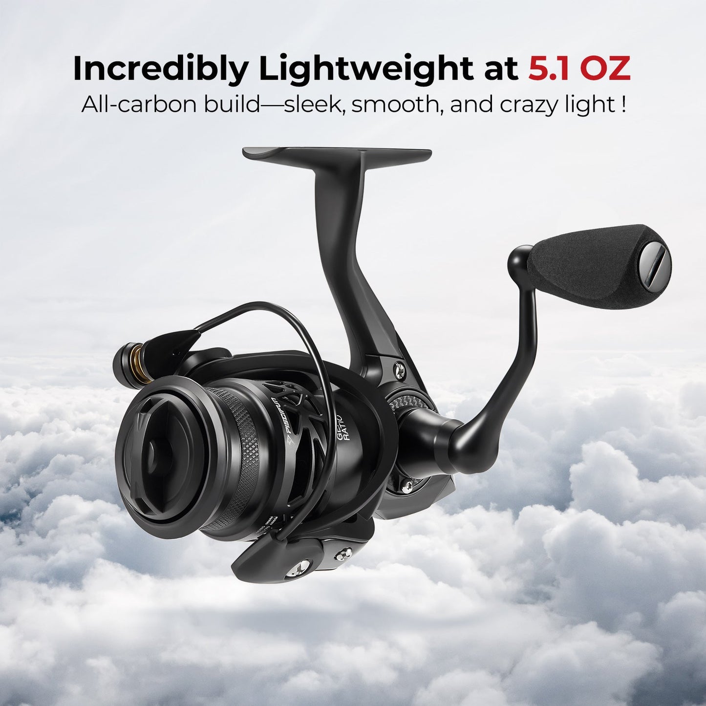 Ultra Light Carbon Fiber Spinning Fishing Reel