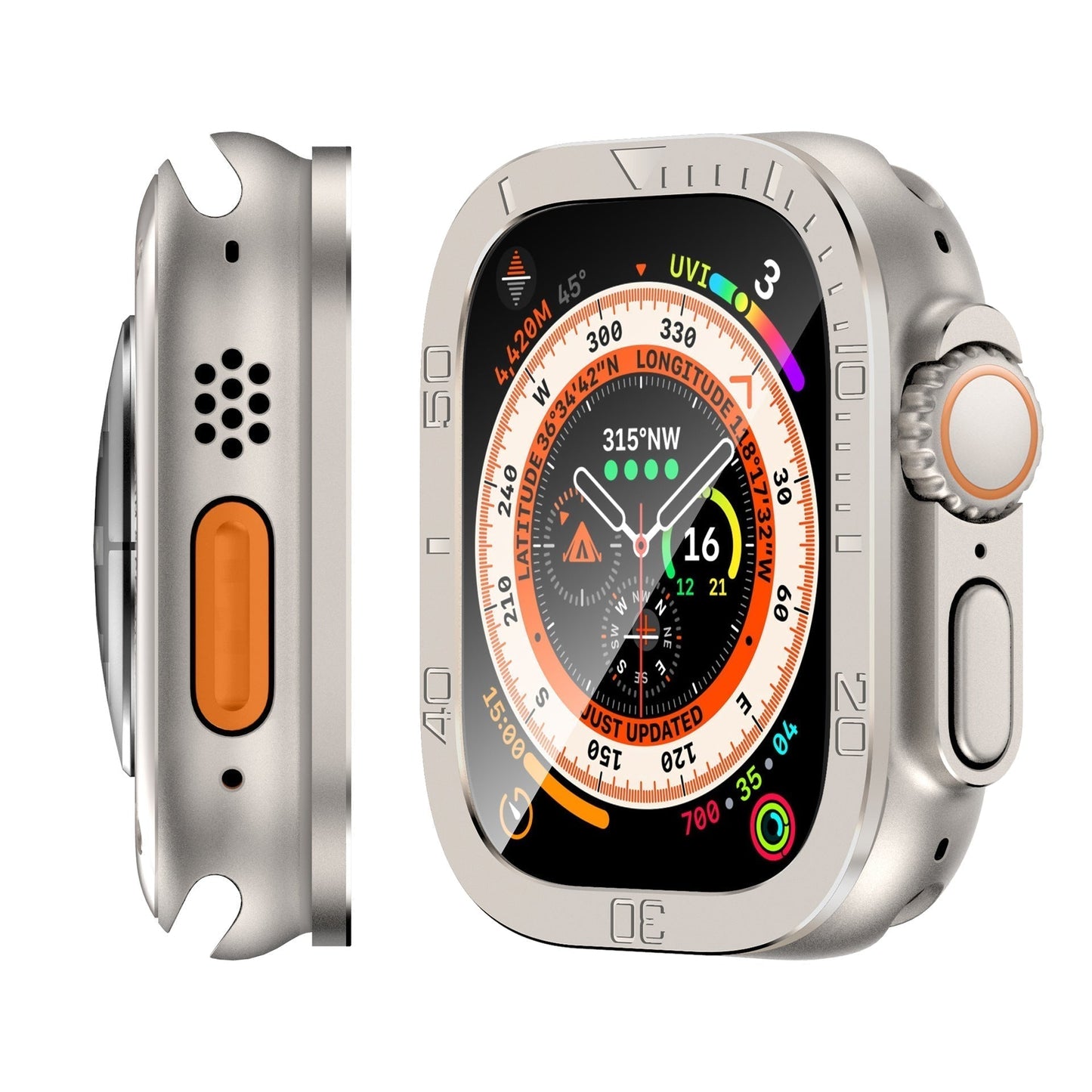 Clear Protective Glass Screen Cover for Apple Watch Ultra