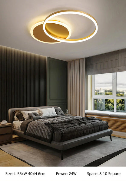 Calming LED Ceiling Lamp with Warm Soft Glow