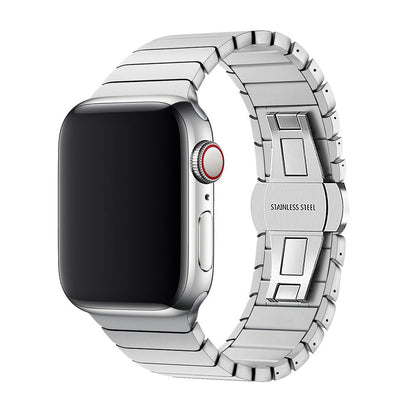 Stainless Steel Watch Strap with Secure Clasp