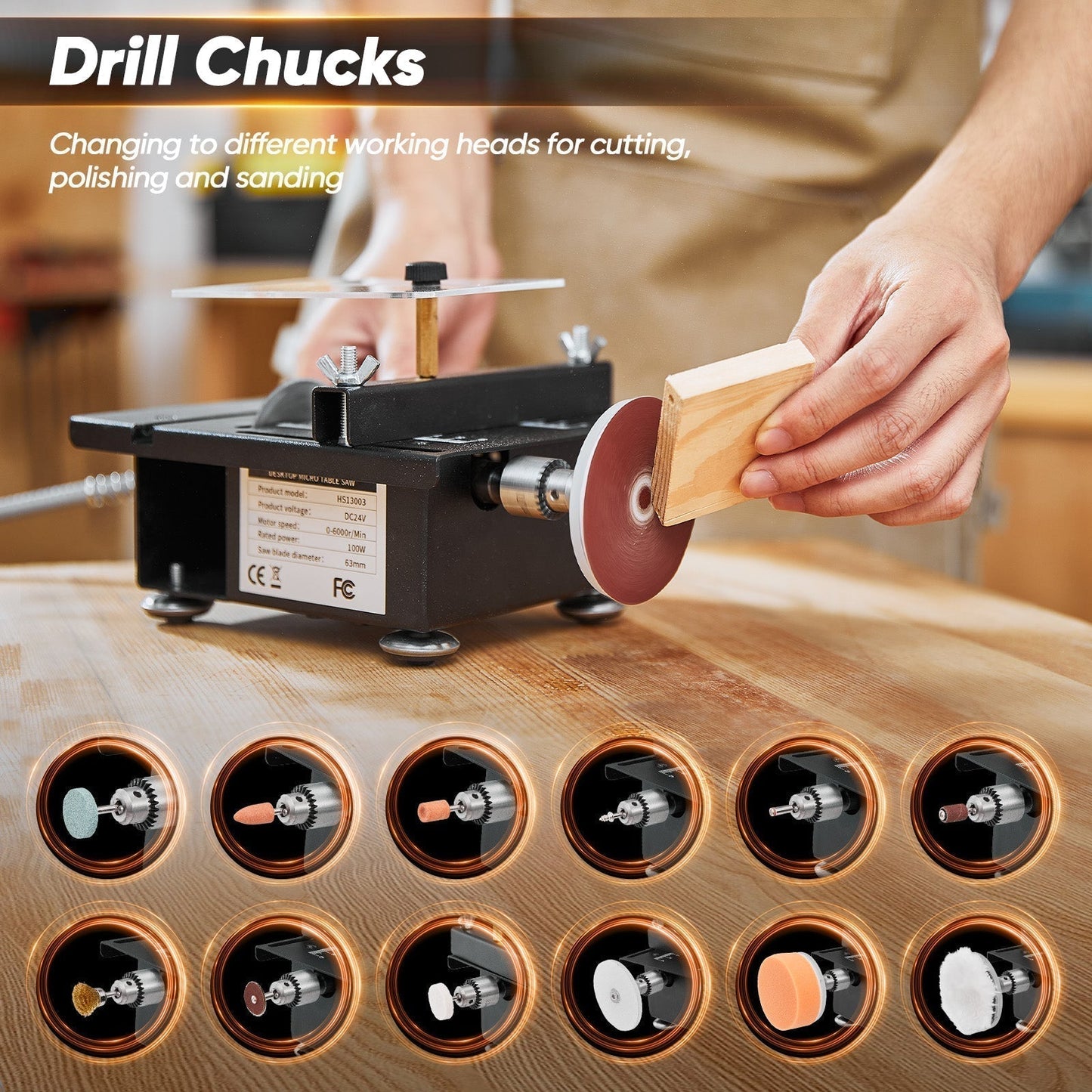 Compact Portable Table Saw For Home Woodworking Projects