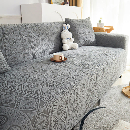 Comfortable Fit Jacquard Sofa Slipcover Protector - Lusomart