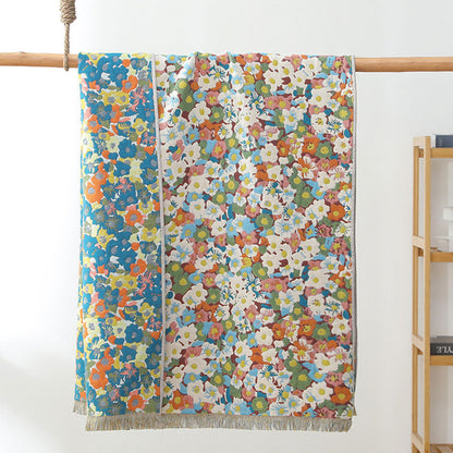 Colorful Floral Soft Absorbent Bath Towel 80cm x 160cm - Lusomart