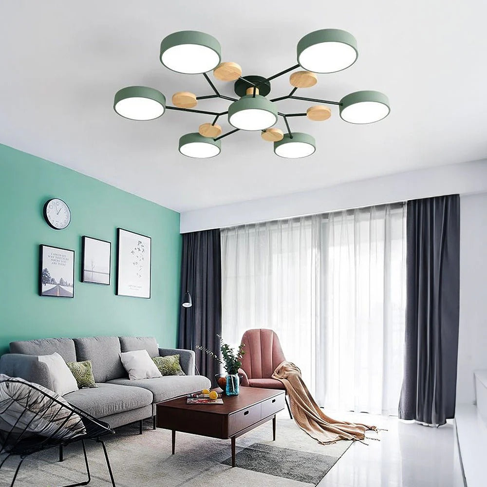 Circular Metal LED Pendant Light For Home - Lusomart