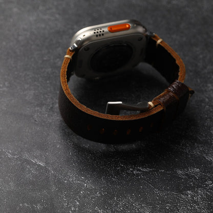 Classic Brown Leather Strap for Apple Watch