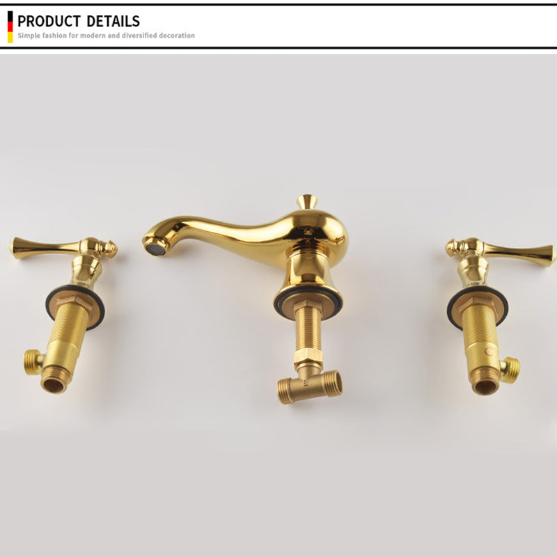 Classic 3-Hole Widespread Bathroom Sink Faucet