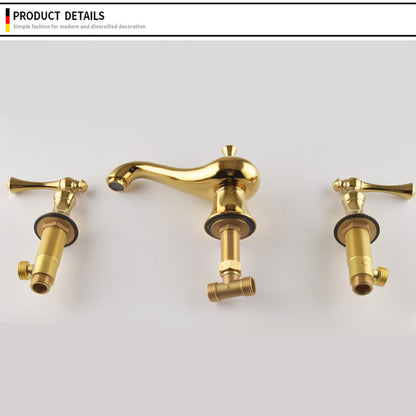 Classic 3-Hole Widespread Bathroom Sink Faucet
