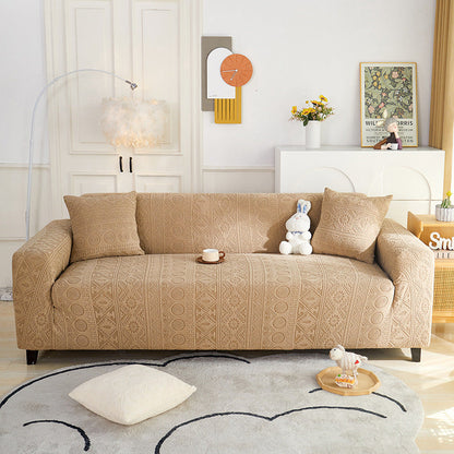 Comfortable Fit Jacquard Sofa Slipcover Protector