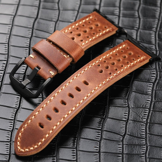 Leather Racing Watch Band - Lusomart
