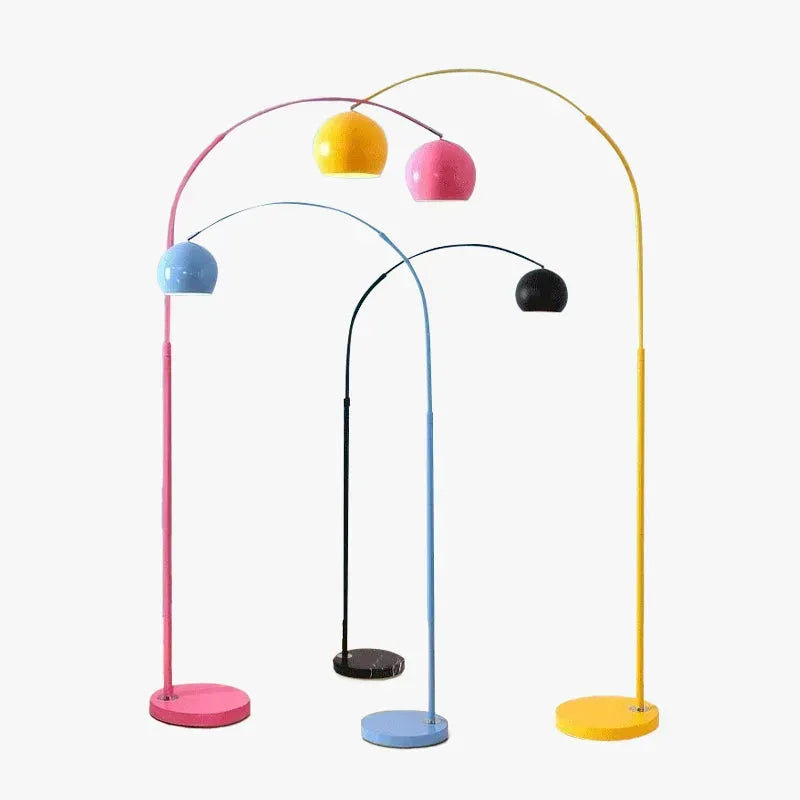 Nordic Metal Black/Blue/Gold/Pink Floor Lamp Metal Bedroom-2
