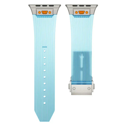 Soft Clear Apple Watch Silicone Strap Daily Wear