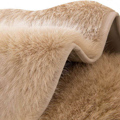 Plush Faux Fur Non Slip Sofa Slipcover Couch Shield