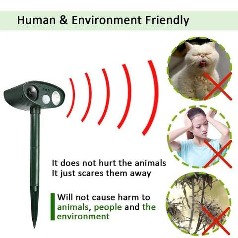 Outdoor Solar Powered Deer Repellent Motion Sensor