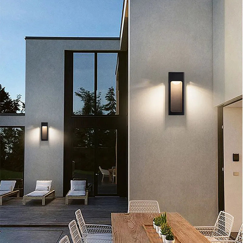 Slim Weatherproof Exterior Wall Lamp