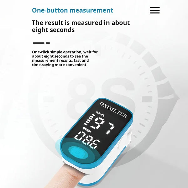 Accurate Digital Finger Pulse Oximeter For Blood Oxygen Level