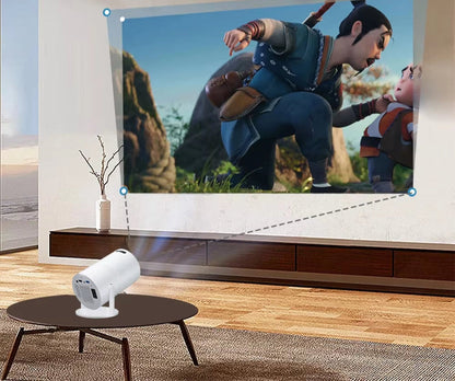 Compact 720p HD Portable Home Projector with Wi-Fi and Bluetooth