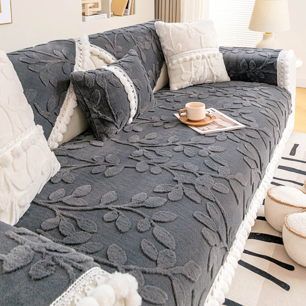 Luxury Soft Velvet Sofa Slipcover - Lusomart