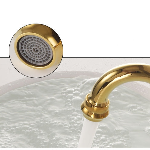 Classic Brass Two Handle Bath Faucet for 3 Hole Sink