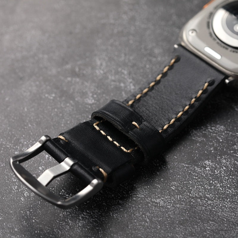 Classic Brown Genuine Leather Strap