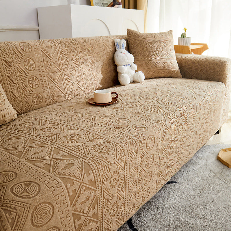 Comfortable Fit Jacquard Sofa Slipcover Protector