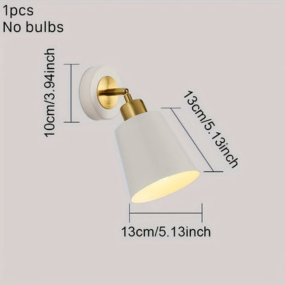 Contemporary Silver Wall Lamp | Dimmable Home Sconce Light