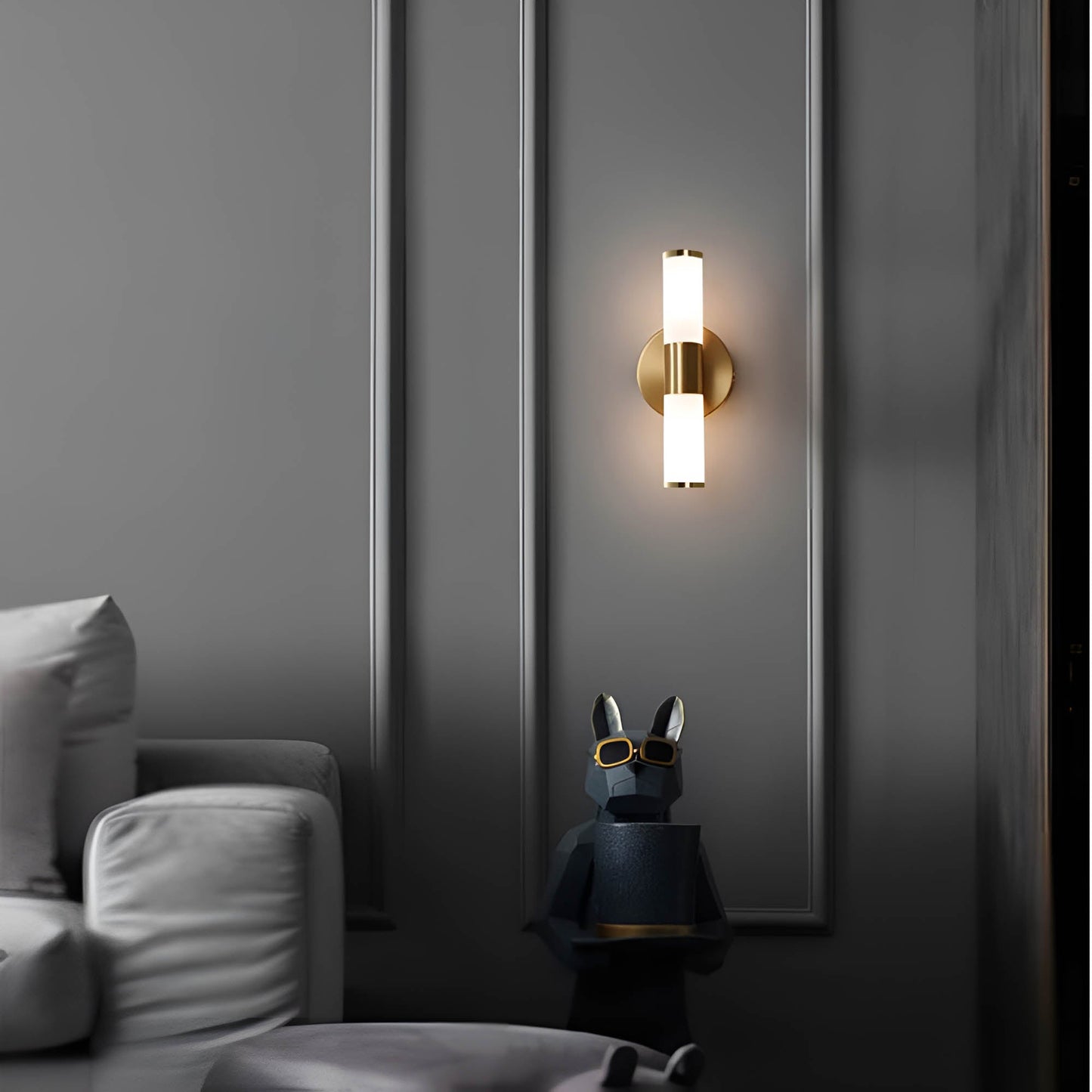 Wall Mount Brass Sconce
