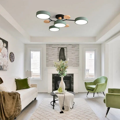 Circular Metal LED Pendant Light For Home