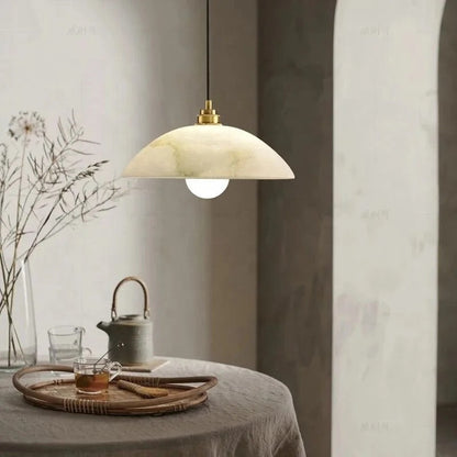 White Marble Pendant Light Fixtures