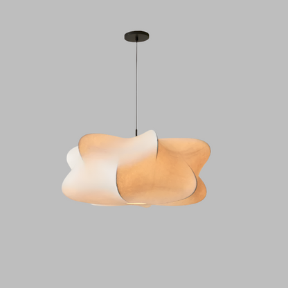 Elegant Asian Inspired Metal Hanging Lamp