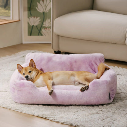 Colorful Pet Dog Sofa Bed Super Soft Plush Cushion - Lusomart