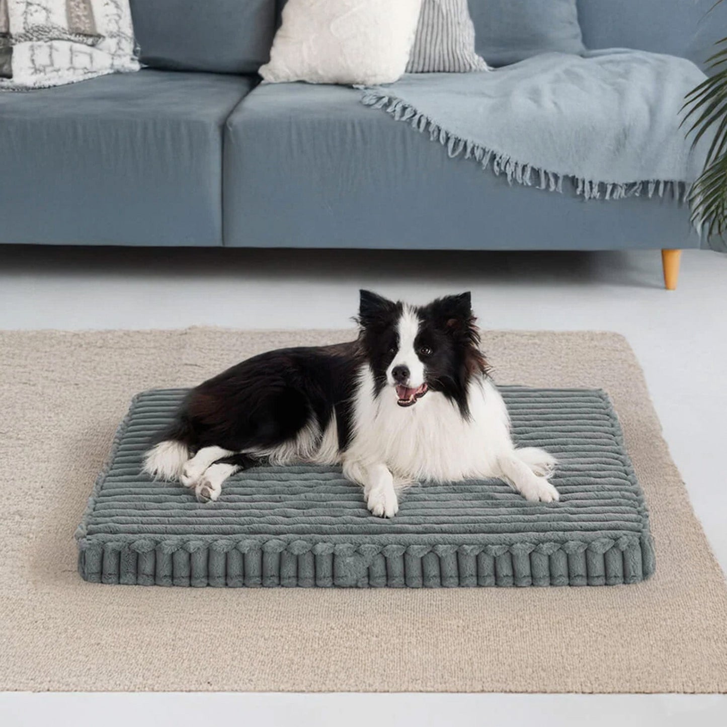 Plush Fake Fur Pet Mattress Comfortable Cozy Support Bed - Lusomart