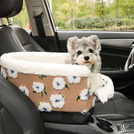 Comfortable Car Dog Bed - Safe & Compact Pet Seat - Lusomart