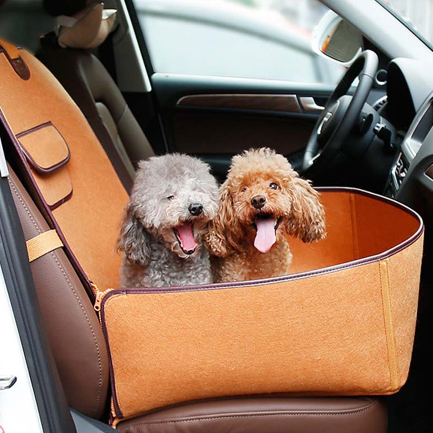 Pet Felt Car Dog Seat - Safe, Cozy, and Long Lasting
