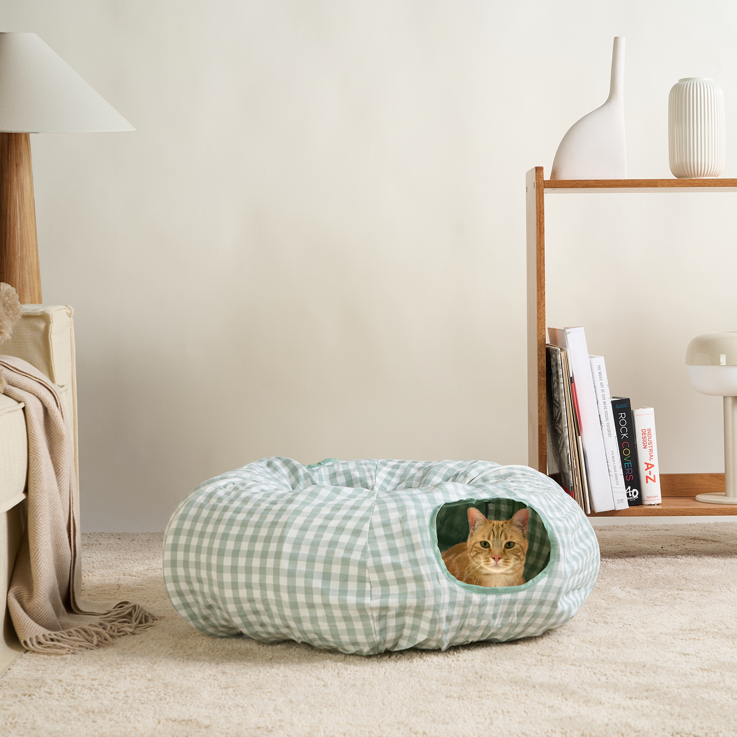 Fun Foldable Pet Tunnel & Bed