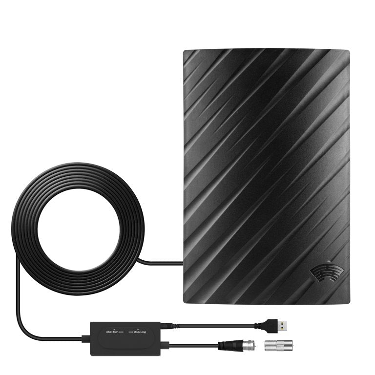 Ultra HD Indoor TV Antenna - Long Range 4K Receiver
